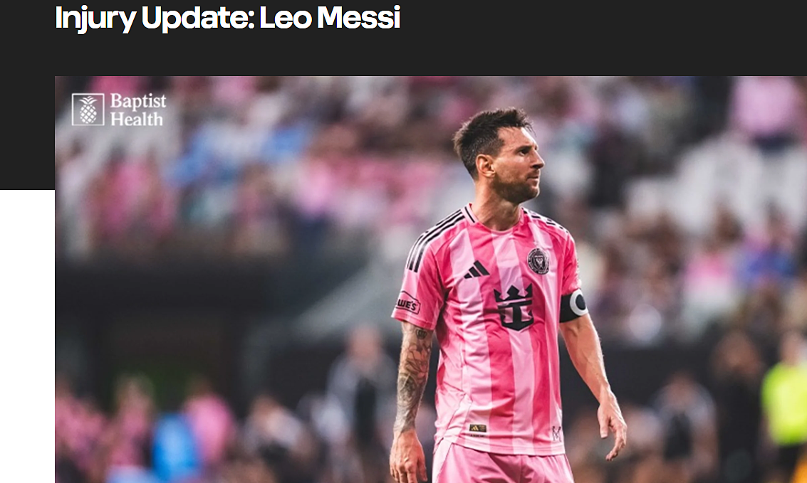 Inter Miami xác nhận Messi chỉ gặp quá tải cơ, nghỉ khoảng 10 ngày - hình ảnh - f8betv.vip